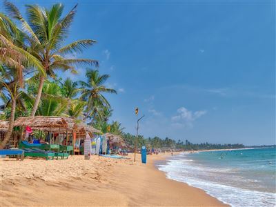 Beach von Hikkaduwa